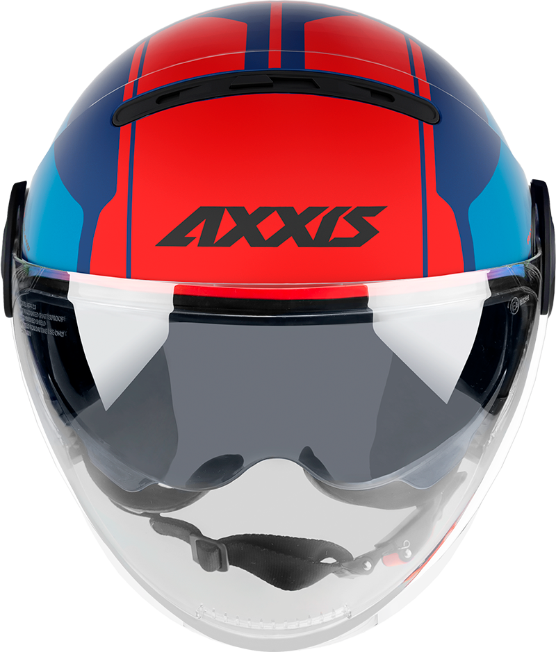 Otevřená helma AXXIS RAVEN SV ABS milano matt blue red