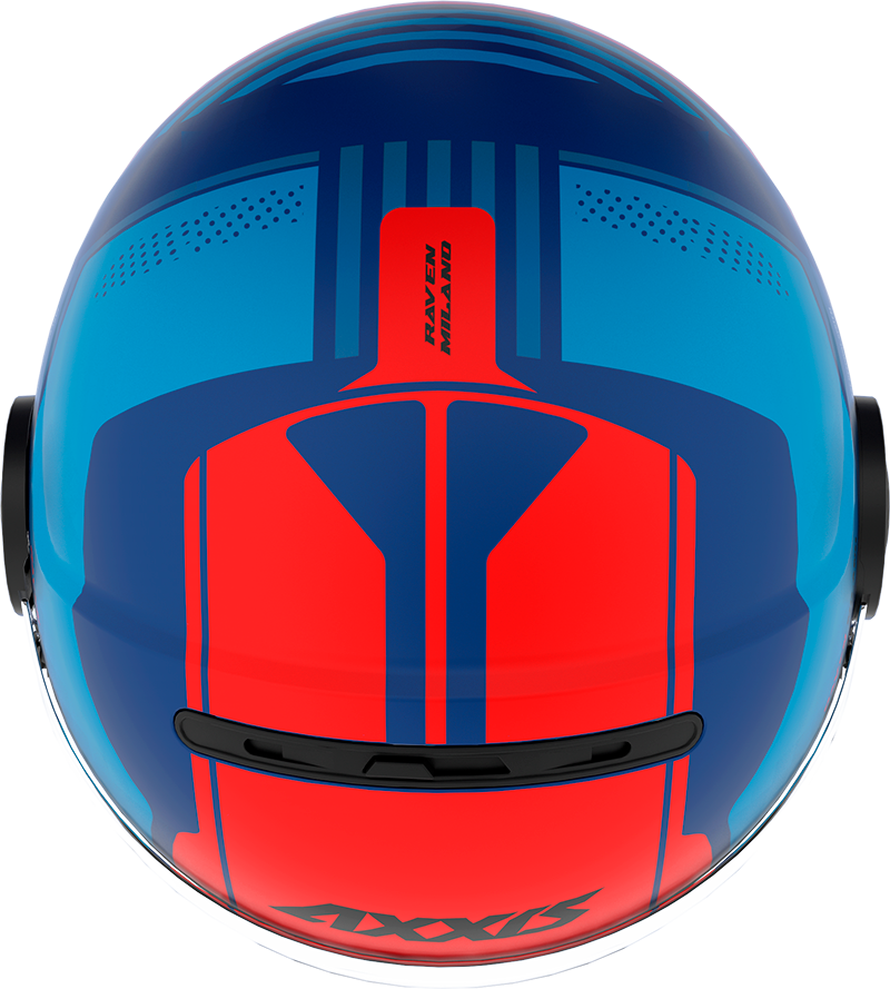 Otevřená helma AXXIS RAVEN SV ABS milano matt blue red