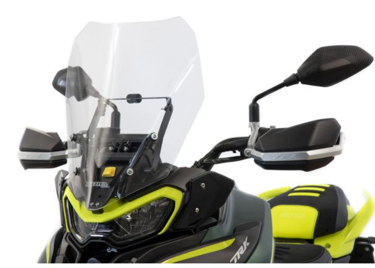 AKCE BENELLI - středně vysoký plexi štít pro BENELLI TRK 702/X - Zakouřené