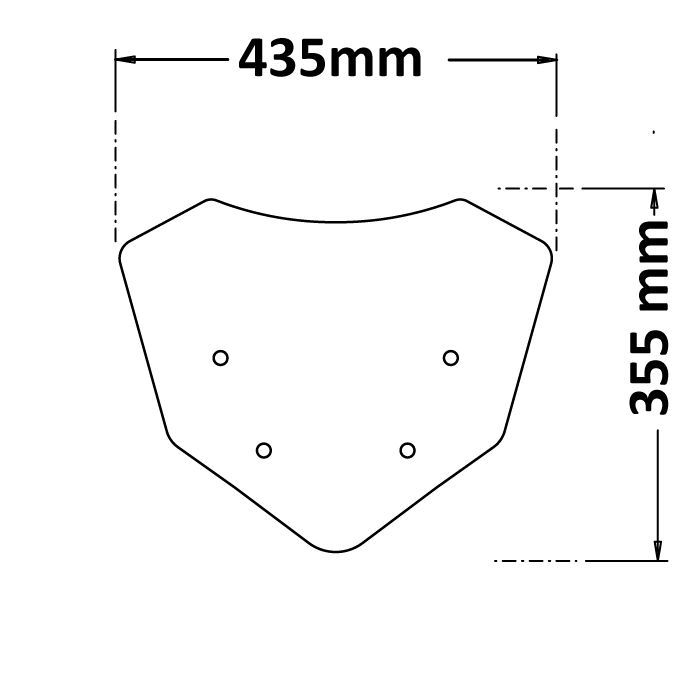 AKCE BENELLI - BENELLI - ISOTTA nízké plexi kouřové - TRK 702/X