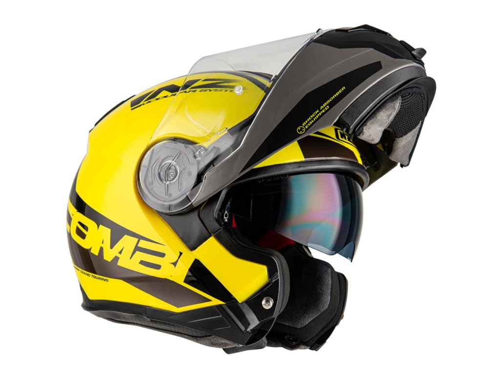 Přilba NZI COMBI 2 DUO SHOCK  YELLOW & BLACK výklopná