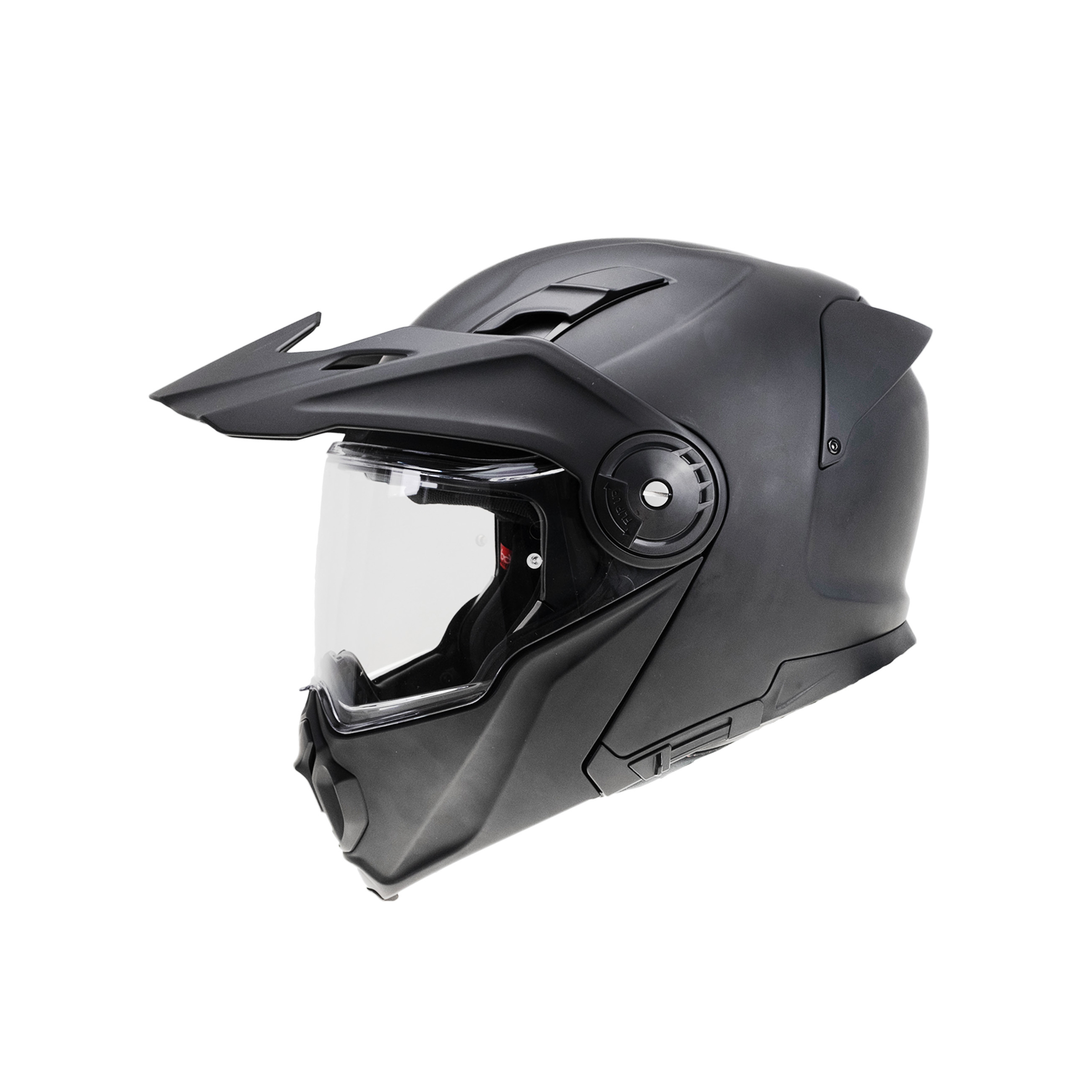 Moto helma Yohe FG102 Enduro Double Visor Matná Černá