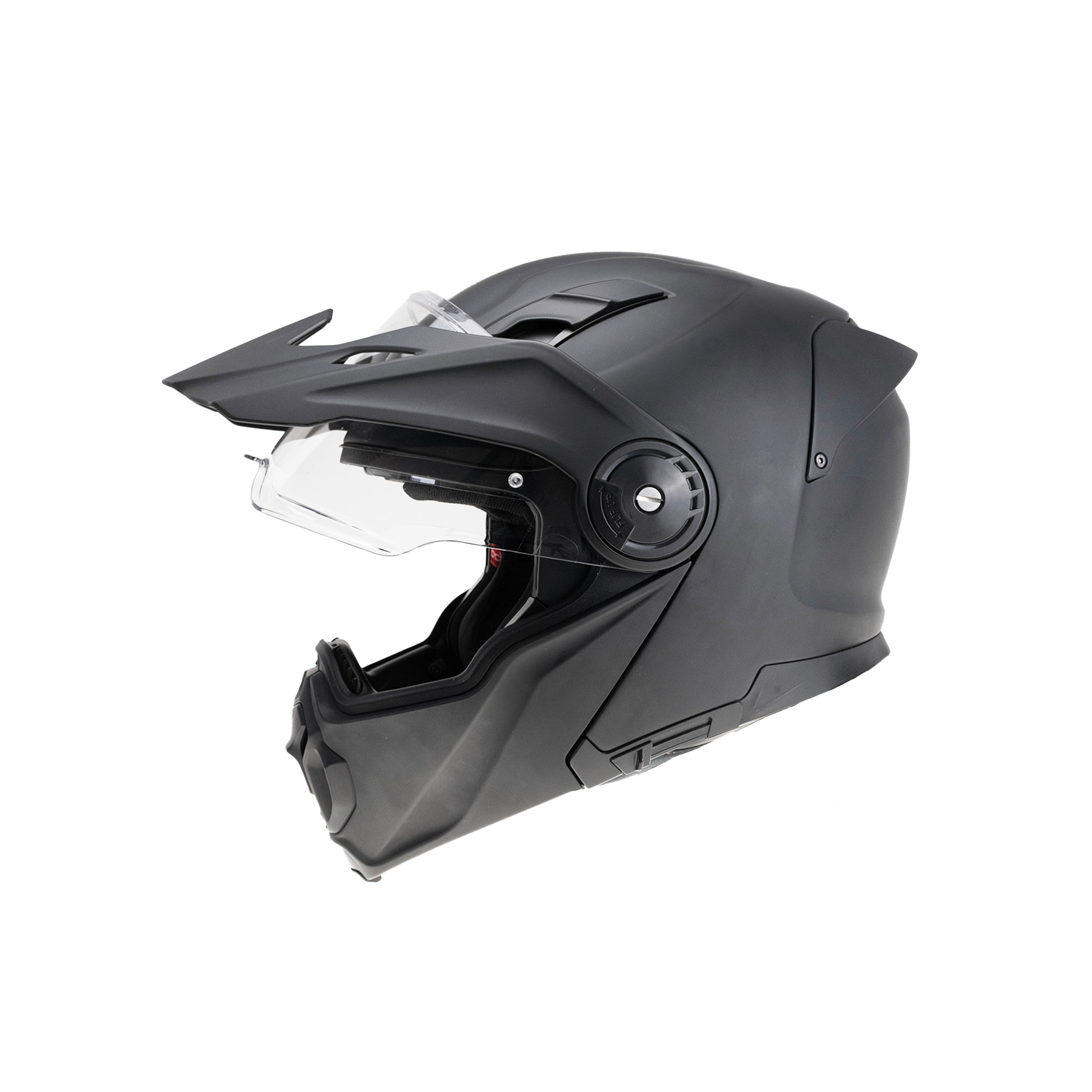 Moto helma Yohe FG102 Enduro Double Visor Matná Černá
