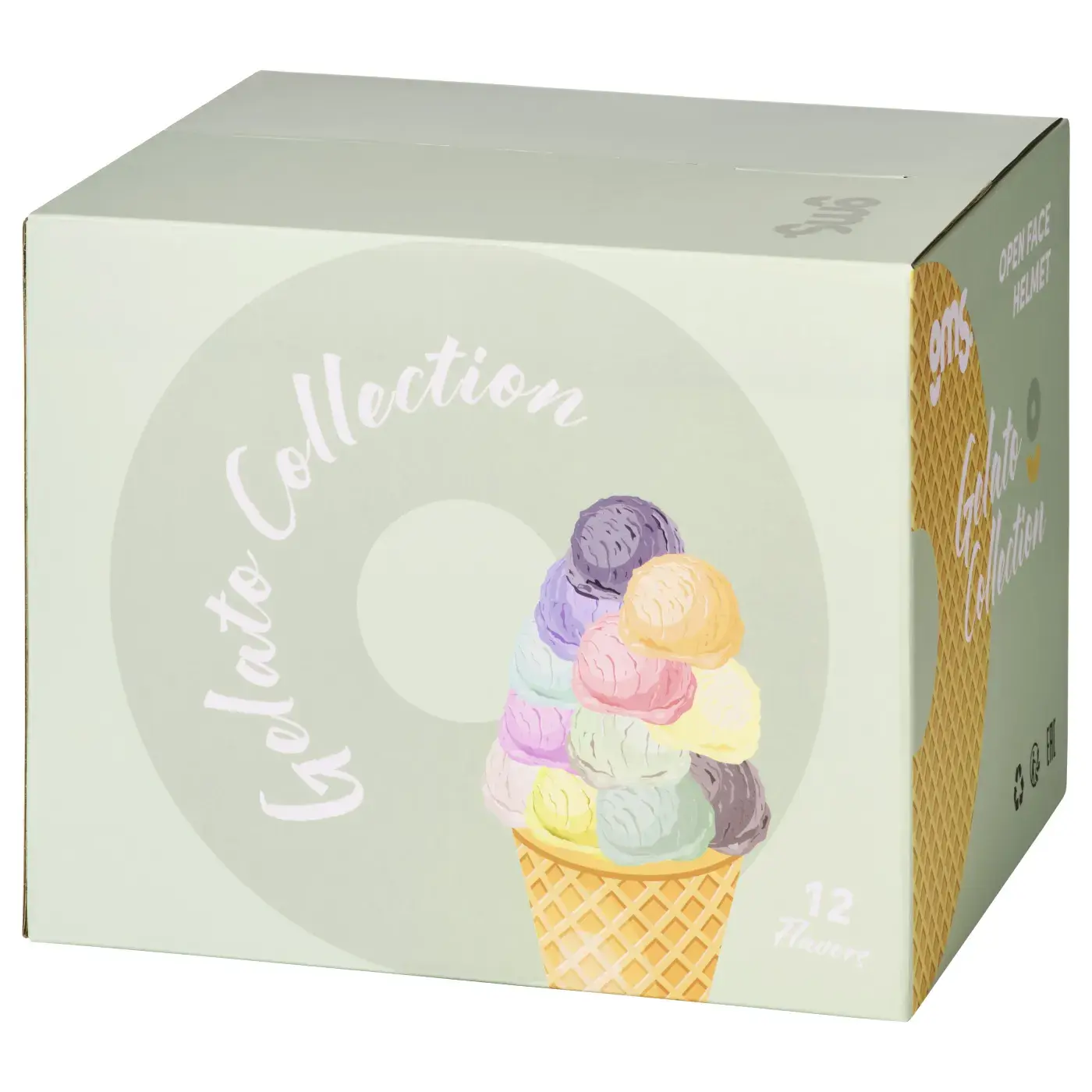 Otevřená helma GMS ZG11501 GELATO stracciatella